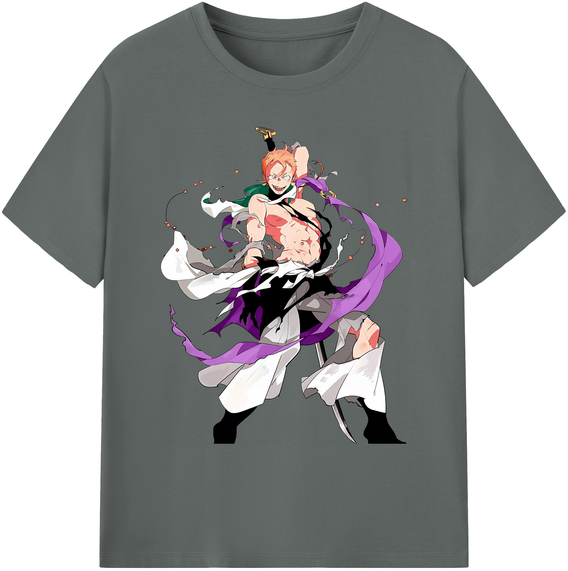 （画像用） 刀剣乱舞 Touken Ranbu 綿100％ メンズ半袖Tシャツ｜肌触りやわらか＆通気性